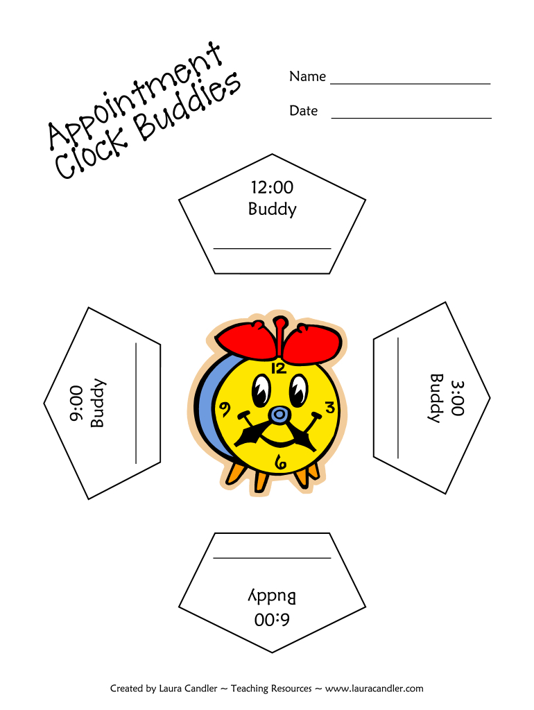 Clock Buddies Pdf - Fill Online, Printable, Fillable, Blank in Clock Partners Printable Free