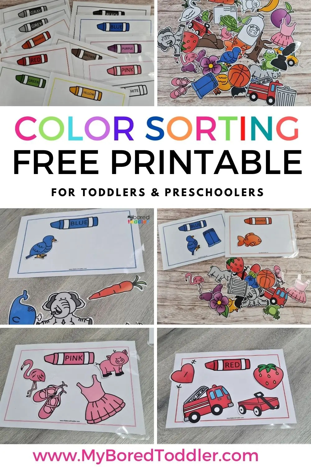 Color Matching Free Printable For Toddlers - My Bored Toddler regarding Free Color Matching Printables