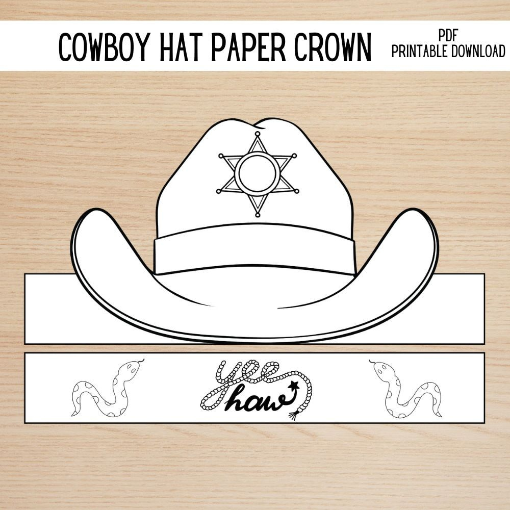 Cowboy Hat Template Free Printable - Shop On Pinterest inside Free Printable Cowboy Hat Stencil