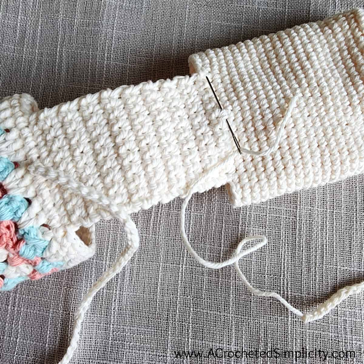 Crochet Chair Caddy - A Crocheted Simplicity regarding Free Printable Crochet Chair Back Patterns