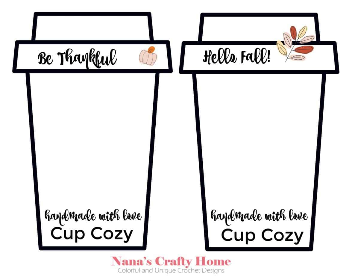 Crochet Coffee Cozy Free Beginner Cup Cozy Crochet Pattern with Printable Coffee Cozy Pattern