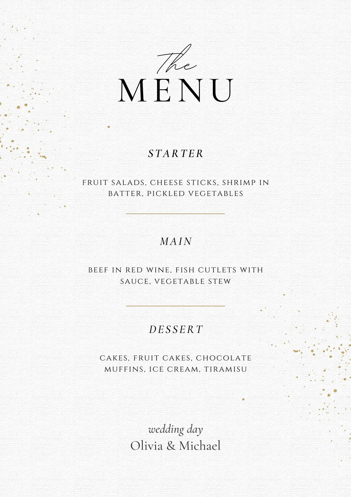 Customize 19,734+ Menus Templates Online - Canva with regard to Wedding Menu Template Free Download