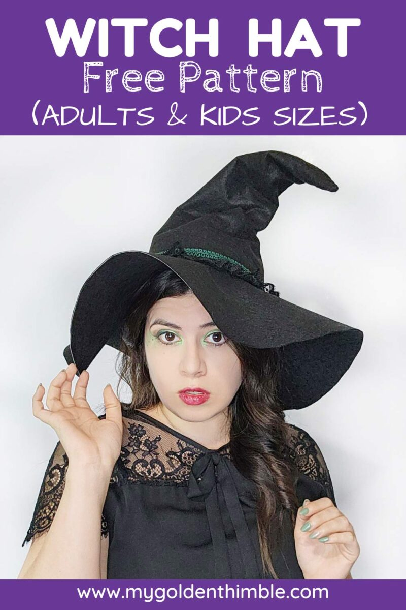 Cute, Easy, And Free Witch Hat Pattern For Kids And Adults. in Free Witch Hat Pattern Printable