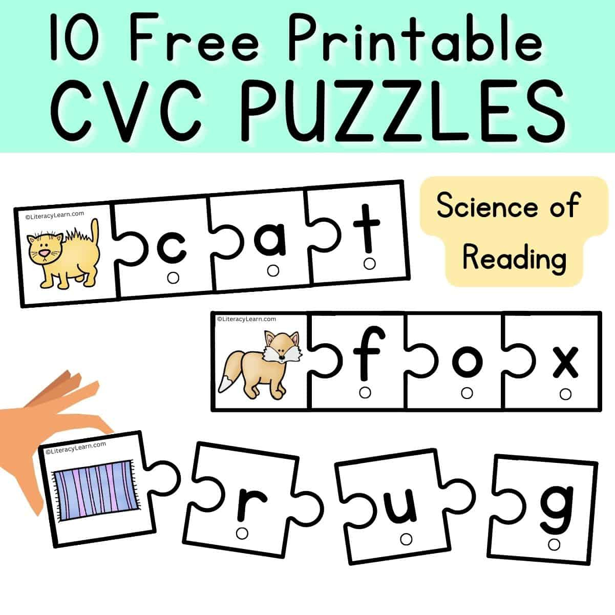 Cvc Build A Word Puzzles - Free Printables - Literacy Learn inside Cvc Word Puzzles Free Printable