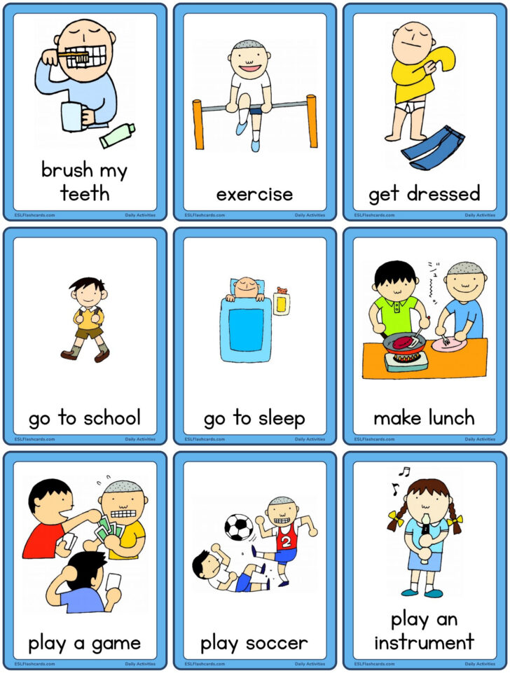 Free Printable Exercise Flash Cards