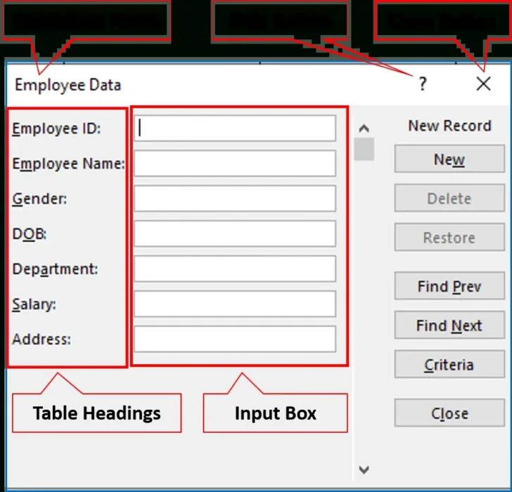 Free Userform Templates
