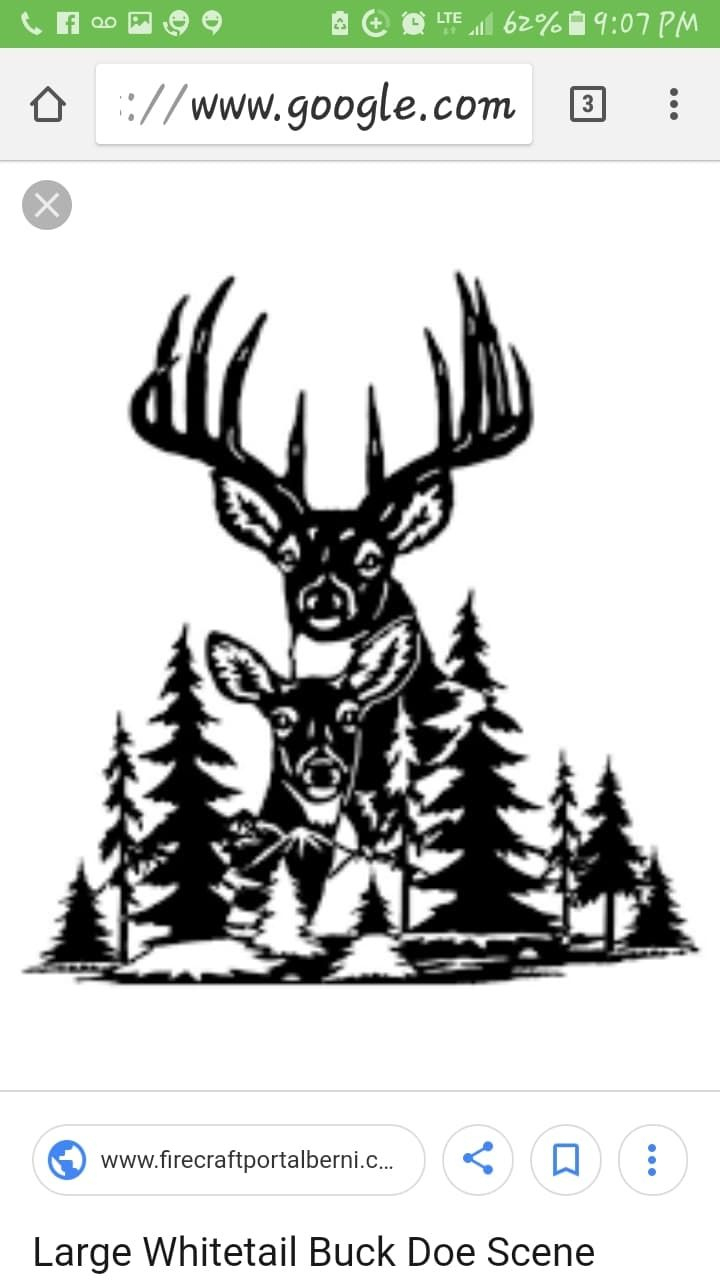 Deer Wood Burning Stencil in Free Printable Wildlife Wood Burning Patterns