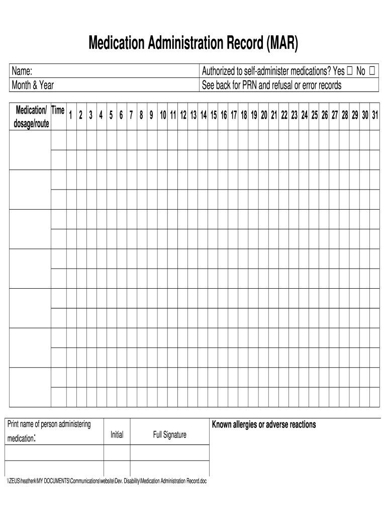 Deshutes Mar Form - Fill Online, Printable, Fillable, Blank with regard to Free Mar Template