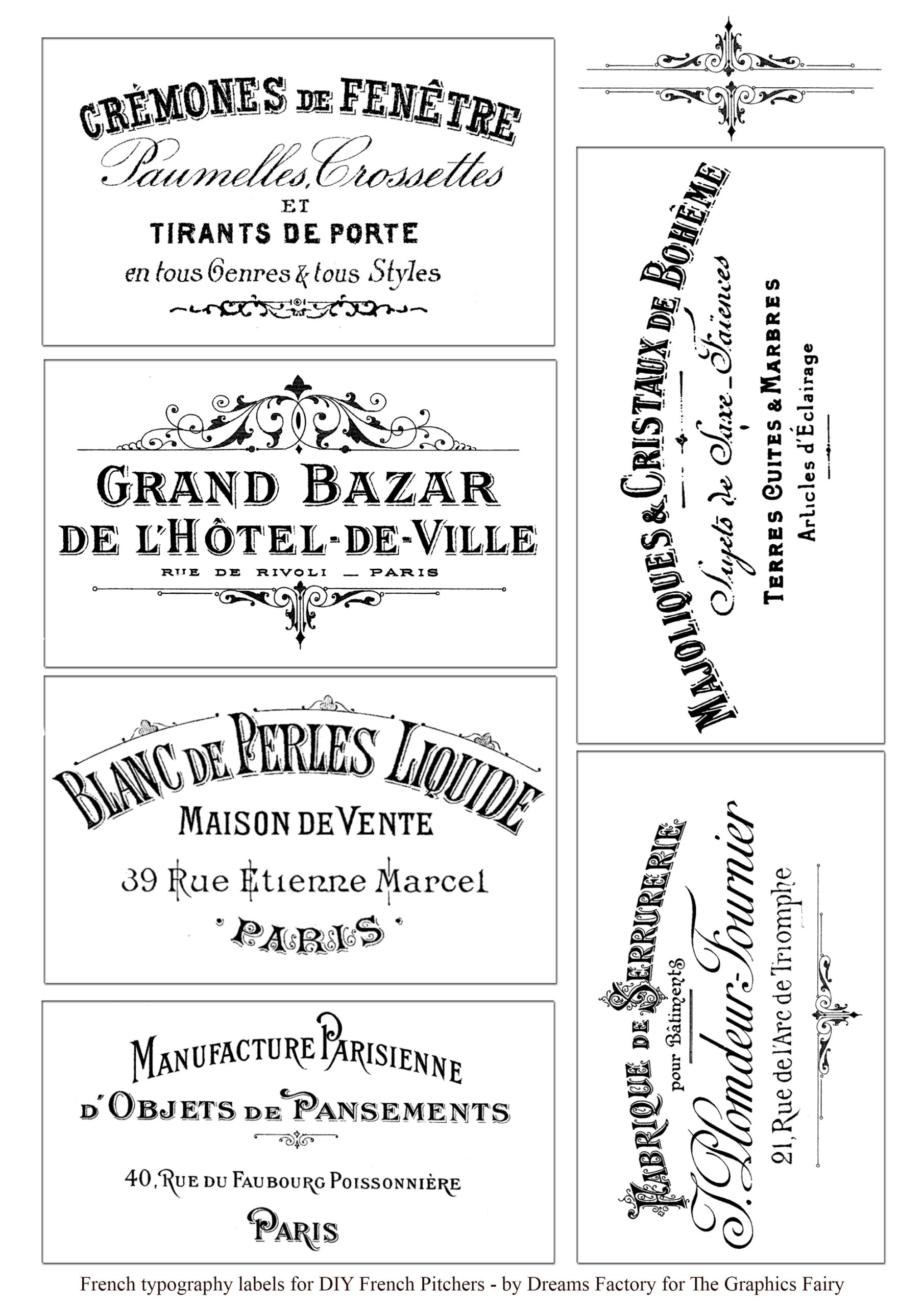 Diy Aged French Pitchers &amp;amp; Free Printable! - The Graphics Fairy intended for Fairy Graphics Free Printables