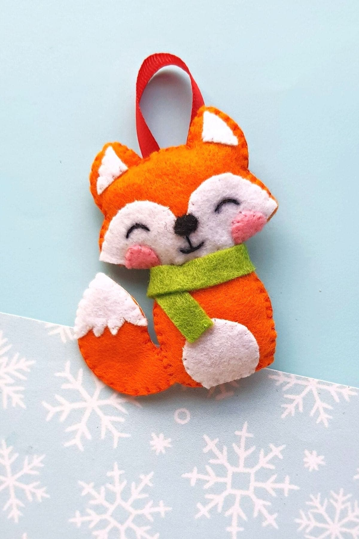 Diy Felt Fox Ornament (With Free Pattern) inside Free Printable Felt Fox Pattern