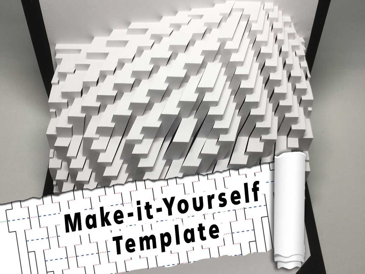 Diy Template - &amp;quot;Blorp Rings&amp;quot; Kirigami Pop-Up Paper Sculpture - Etsy throughout Concentric Kirigami Pattern Printable