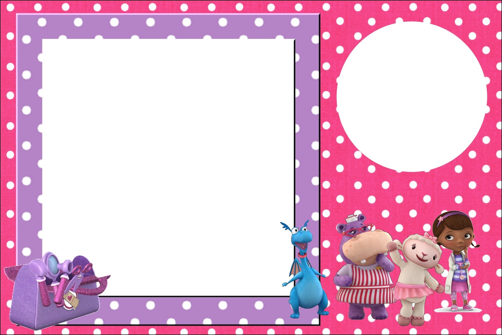Doc Mcstuffins: Free Printable Invitations. - Oh My Fiesta! In English for Doc Mcstuffins Free Templates