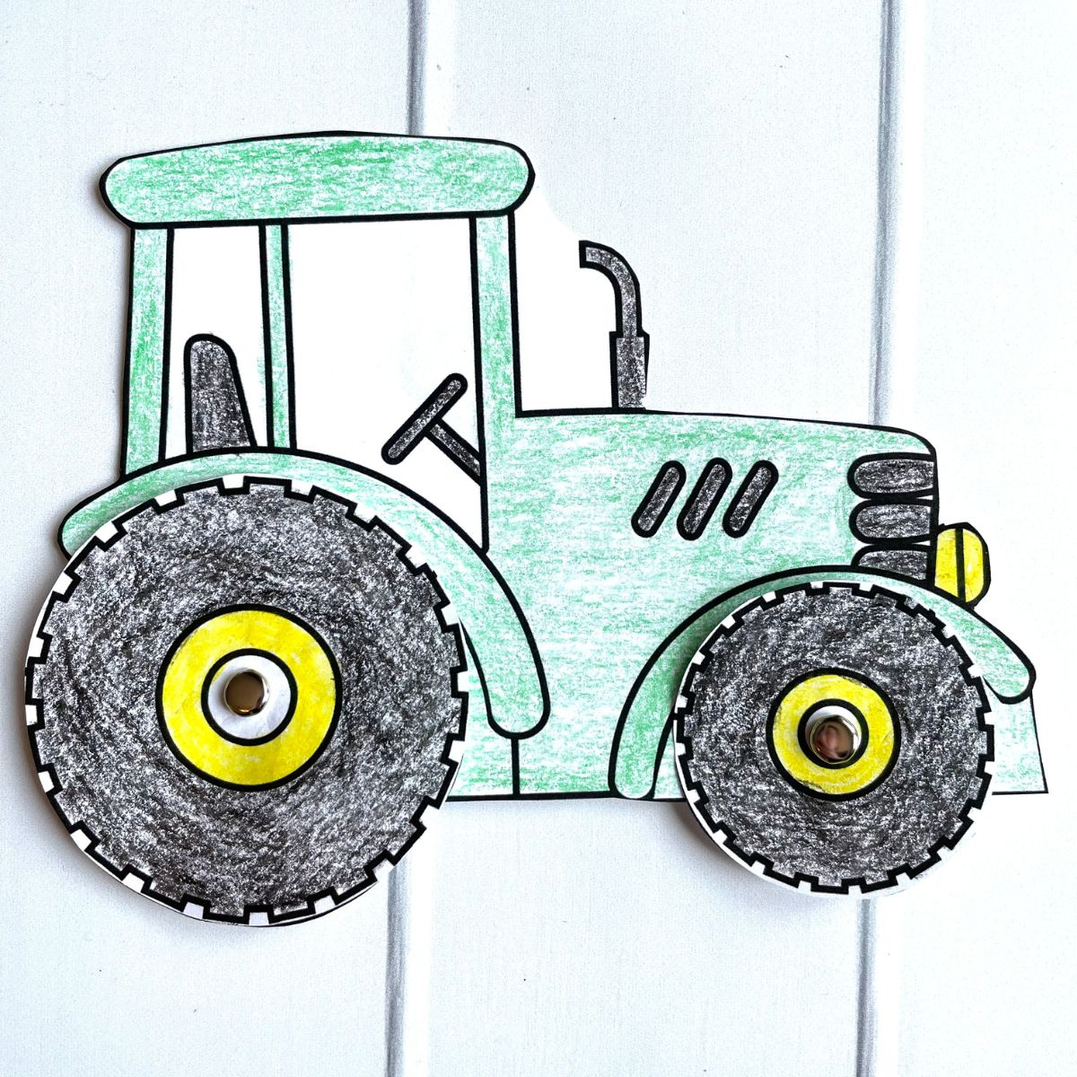 Easy Preschool Tractor Craft (With Free Printable) - Simply Full intended for Free Printable Tractor Stencils