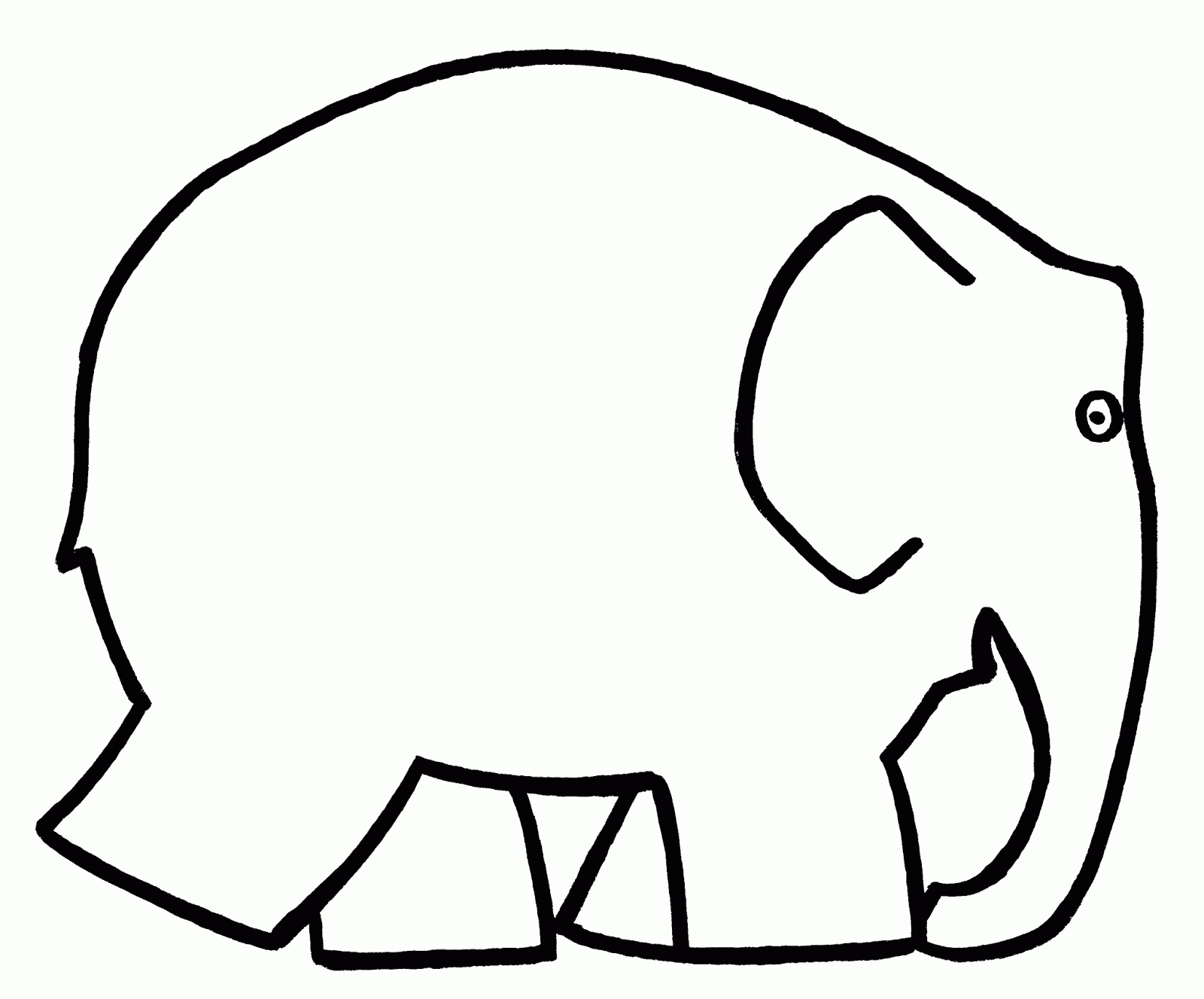 Elmer+Blank.gif (1600×1327) for Free Printable Elmer Elephant