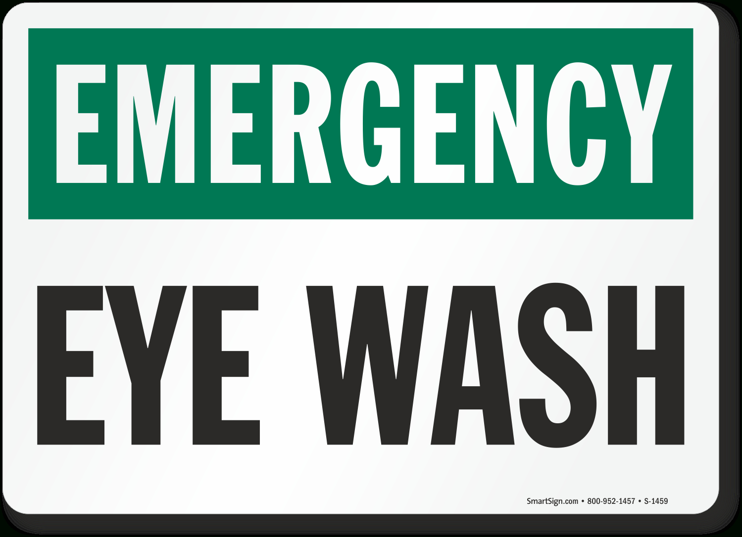 Emergency Eye Wash Sign intended for Free Printable Eye Wash Station Sign