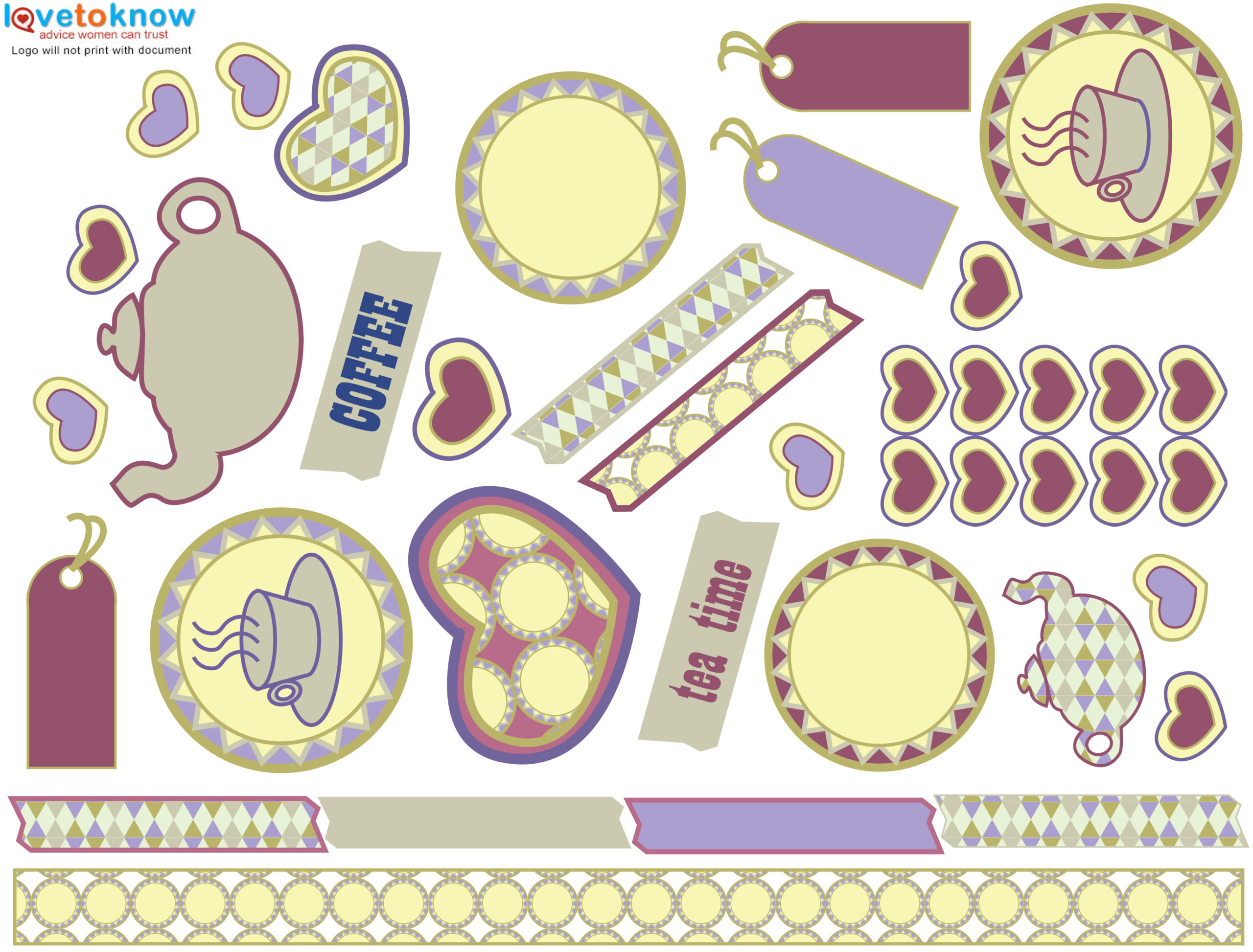 Enhance Your Scrapbooking With Free Printable Resources | Lovetoknow with Free Printable Scrapbook Designs