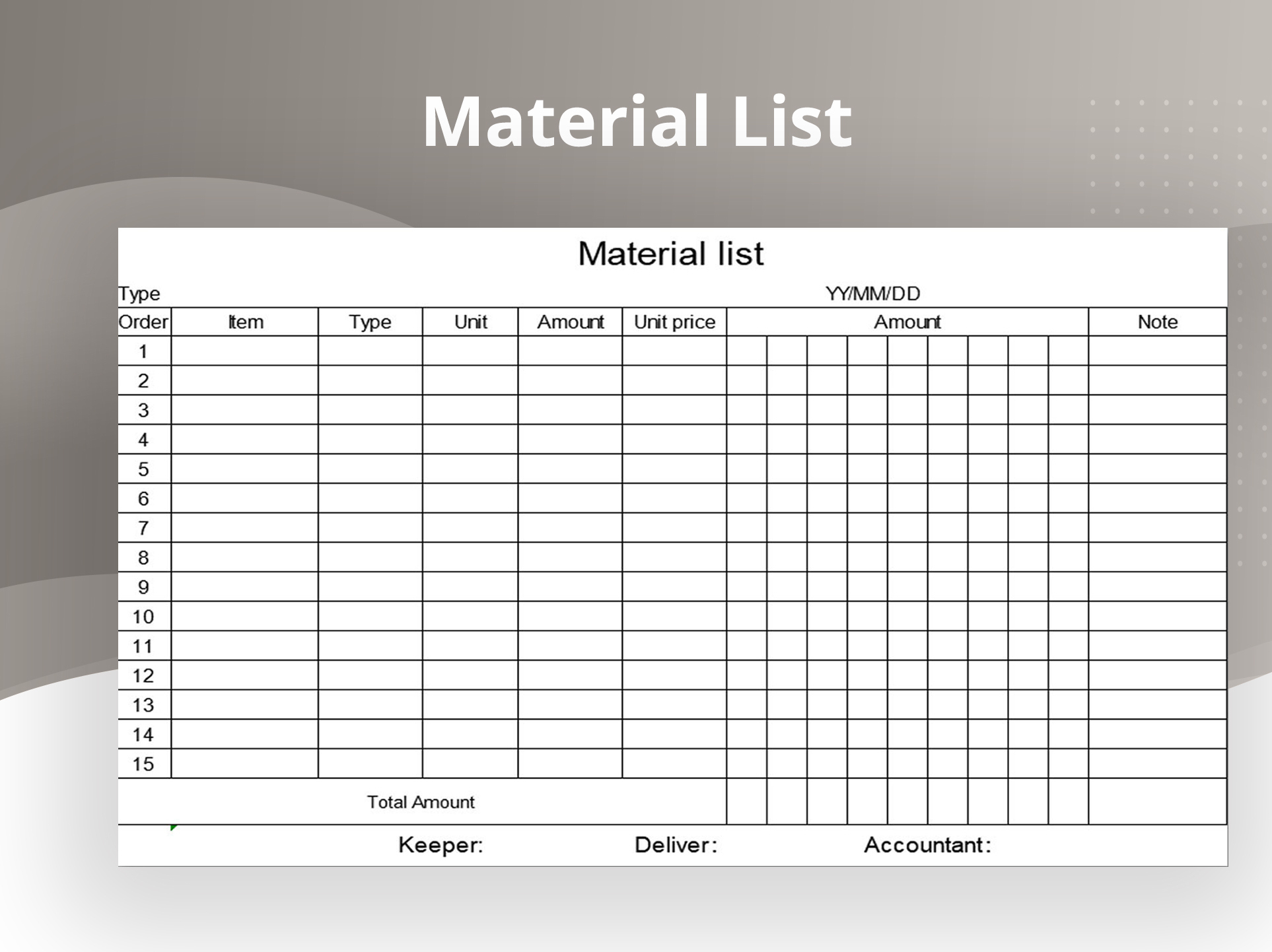 Excel Of Checklist Of Office Supplies.xlsx | Wps Free Templates inside Free Office Supply List Template