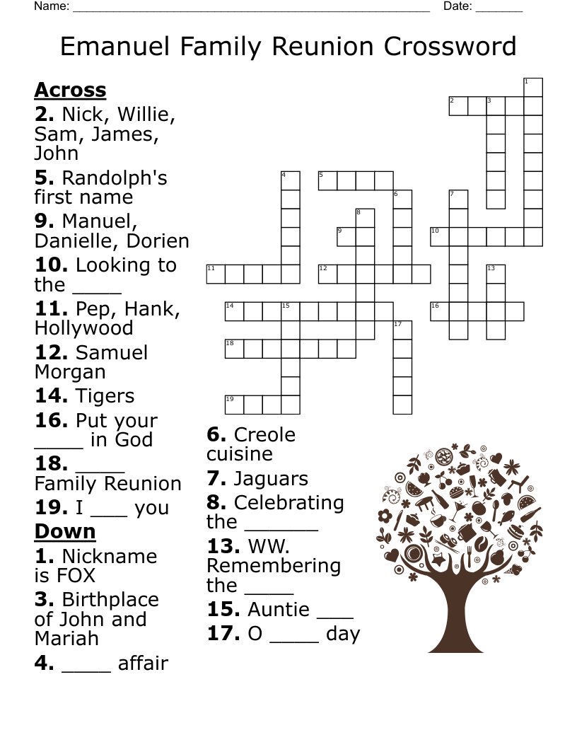 Family Reunion Word Search - Wordmint intended for Free Printable Family Reunion Word Search