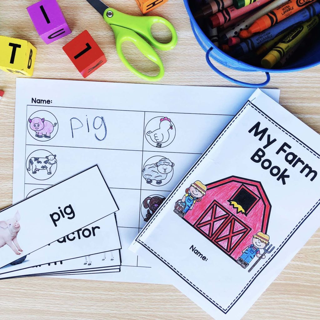 Farm Picture-Word Cards - Prekinders intended for Prekinders Free Printables