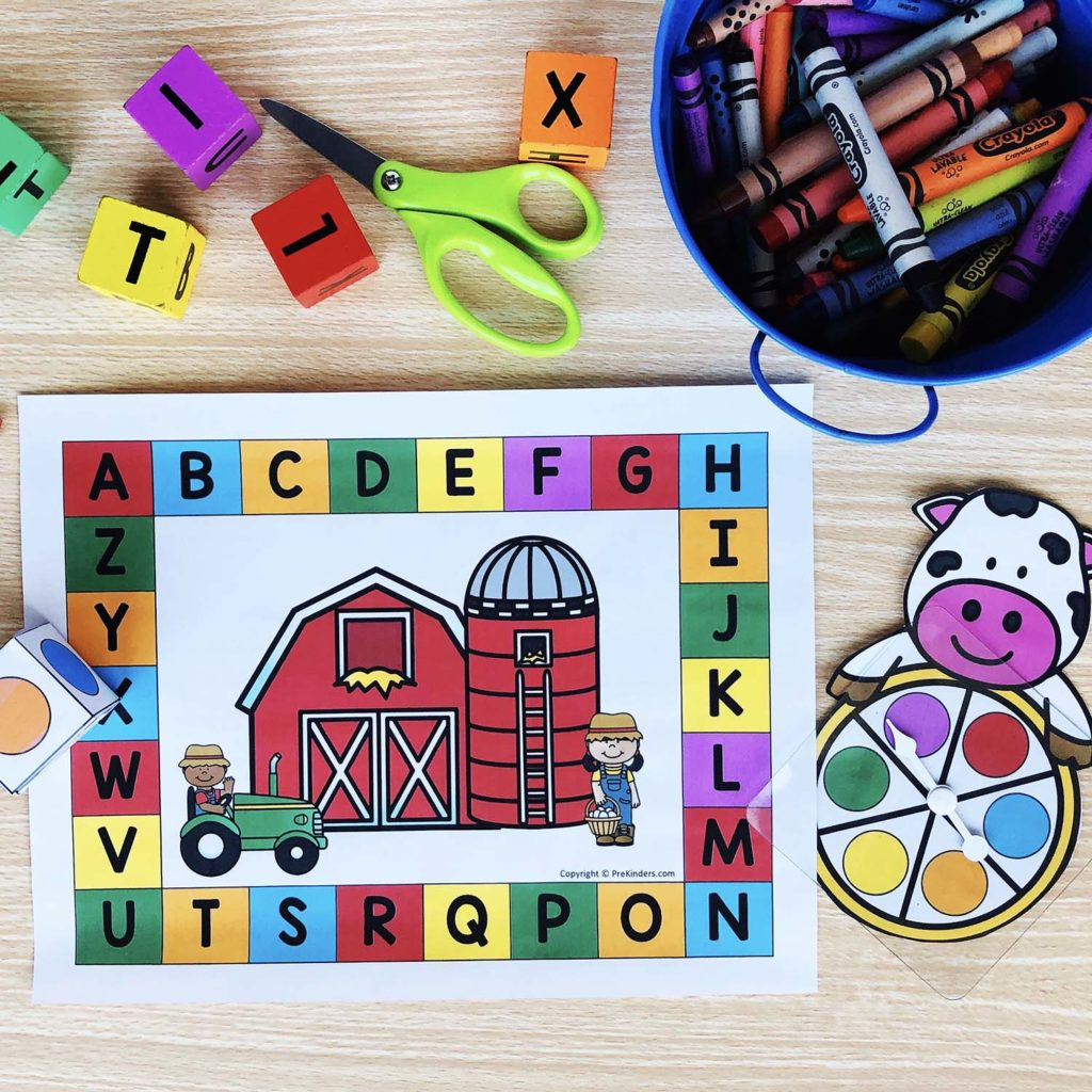 Farm Picture-Word Cards - Prekinders regarding Prekinders Free Printables
