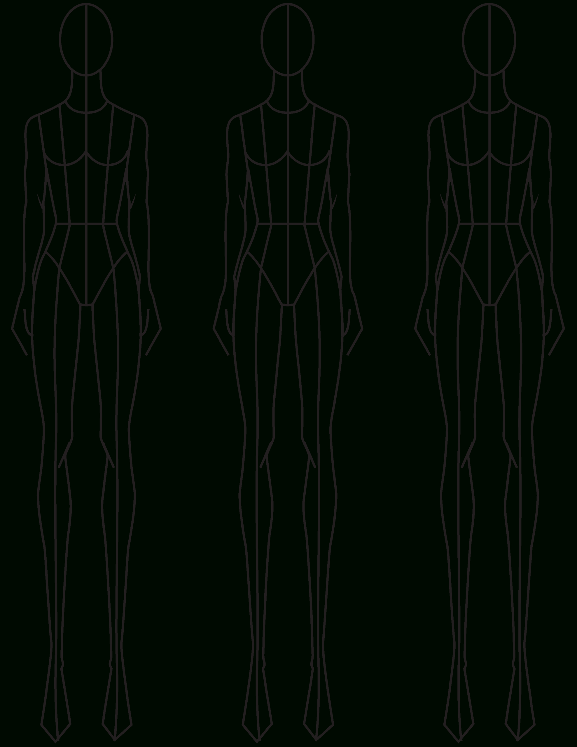 Fashion Sketching: A Step-By-Step Guide To Drawing The Basic with Free Fashion Design Croquis Templates