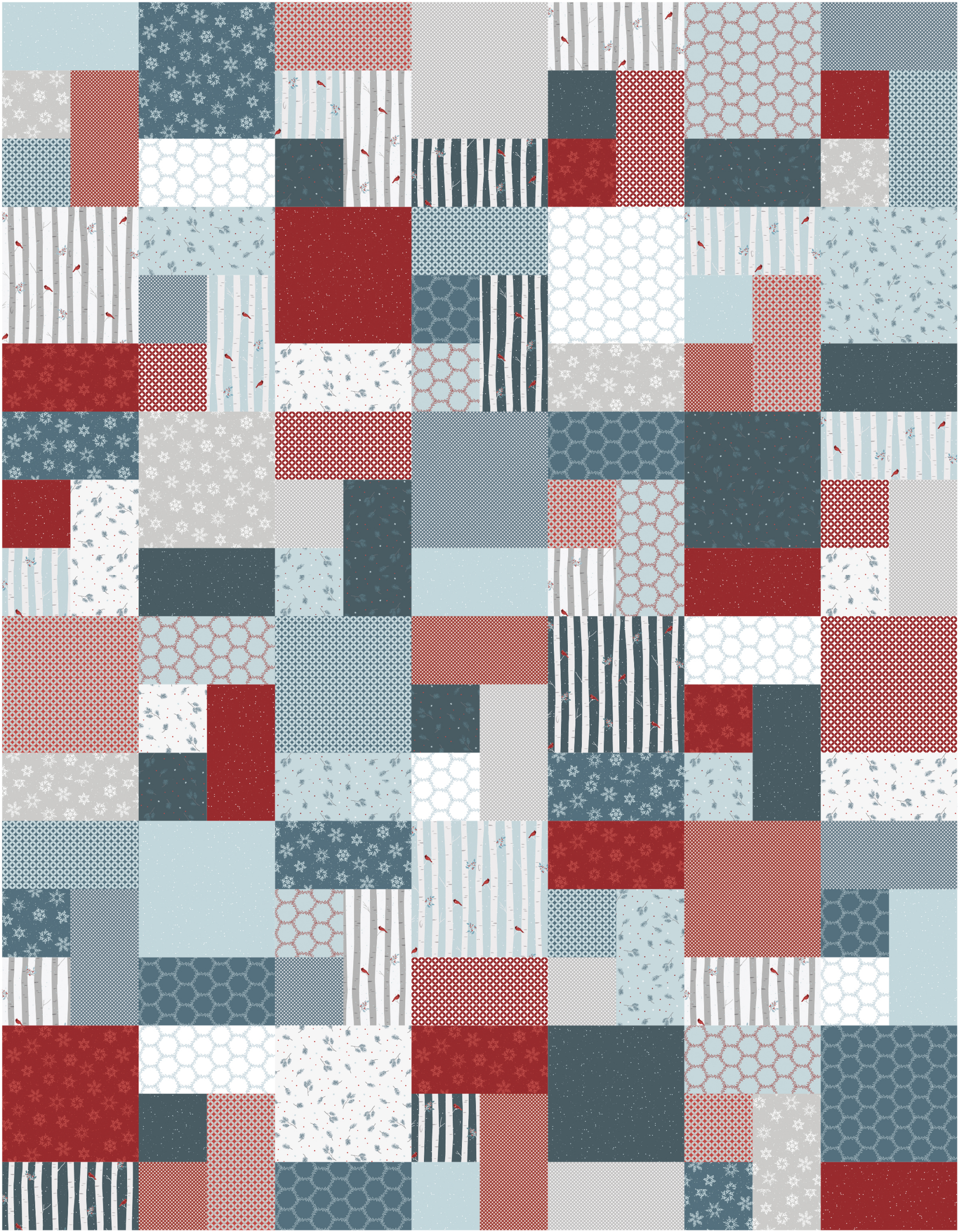 Fat Quarter Mixer {A Free, Quick, Easy And Beginner Friendly Quilt in Free Printable Fat Quarter Quilt Patterns