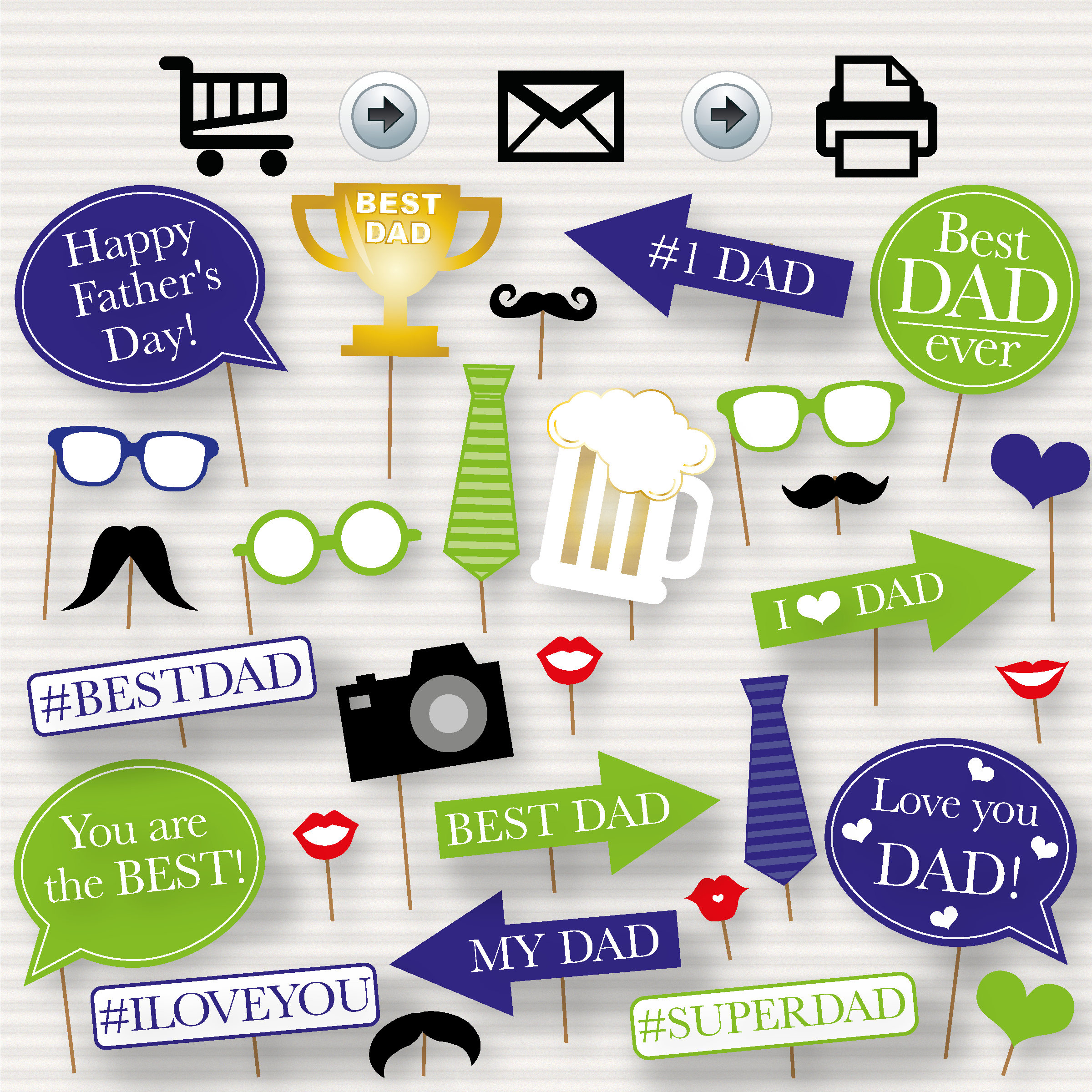 Father&amp;#039;S Day Printable Photo Booth Props - Father&amp;#039;S Day Photo pertaining to Fathers Day Photo Booth Props Free Printable