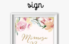 Find The Perfect Printable – Printable Market in Free Printable Mimosa Bar