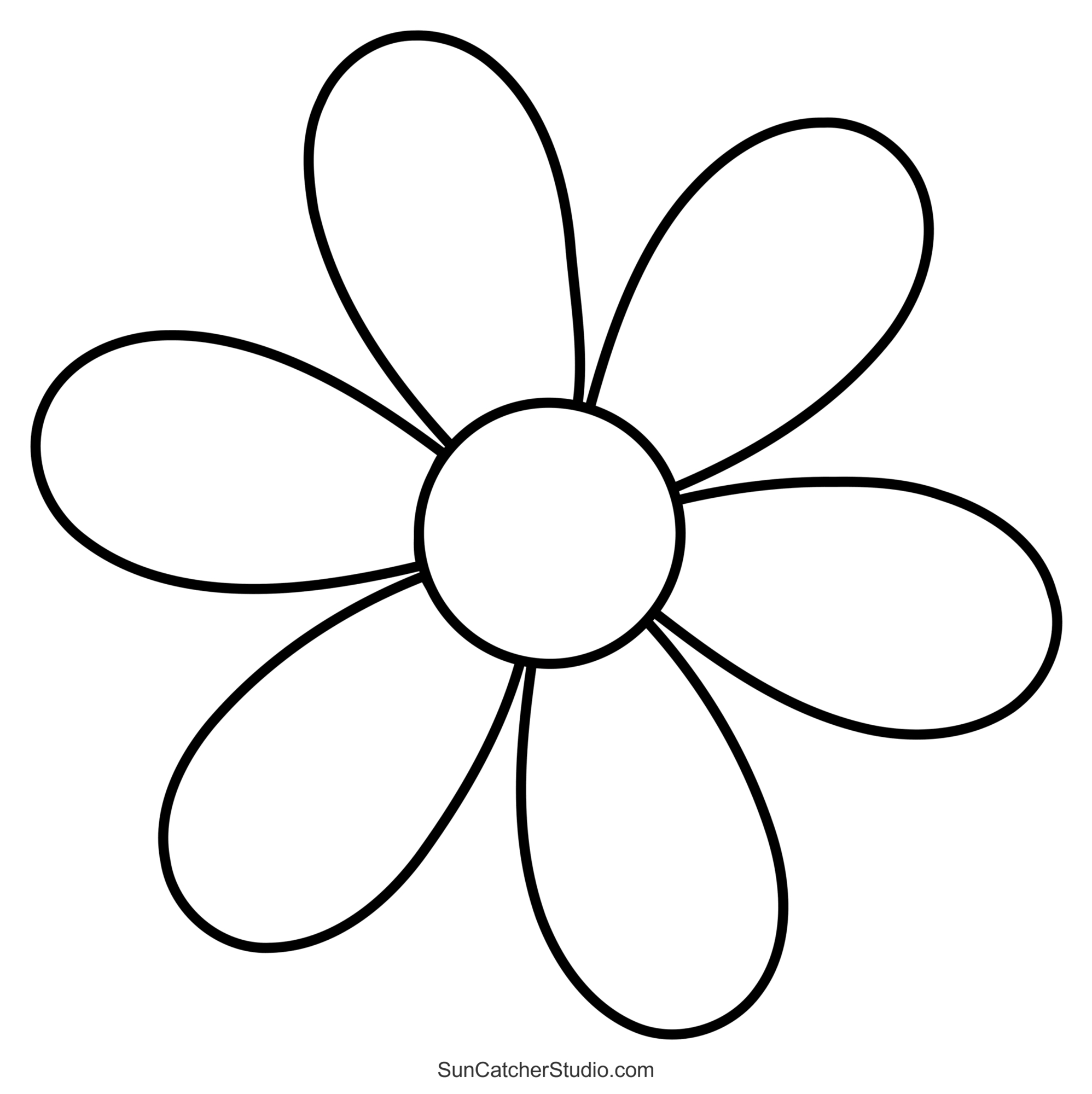 Flower Templates, Patterns, Svg Files (Printable Stencils) – Free pertaining to Free Printable Daisy Stencils