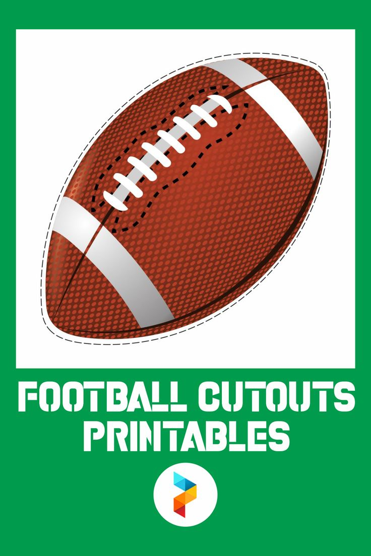 Football Cutouts Printables inside Free Printable Football Cutouts