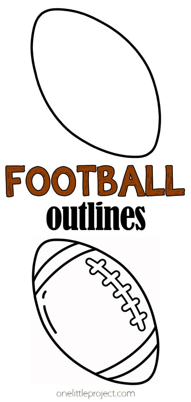 Football Outline | Free Printable Football Shape Templates regarding Free Printable Football Cutouts