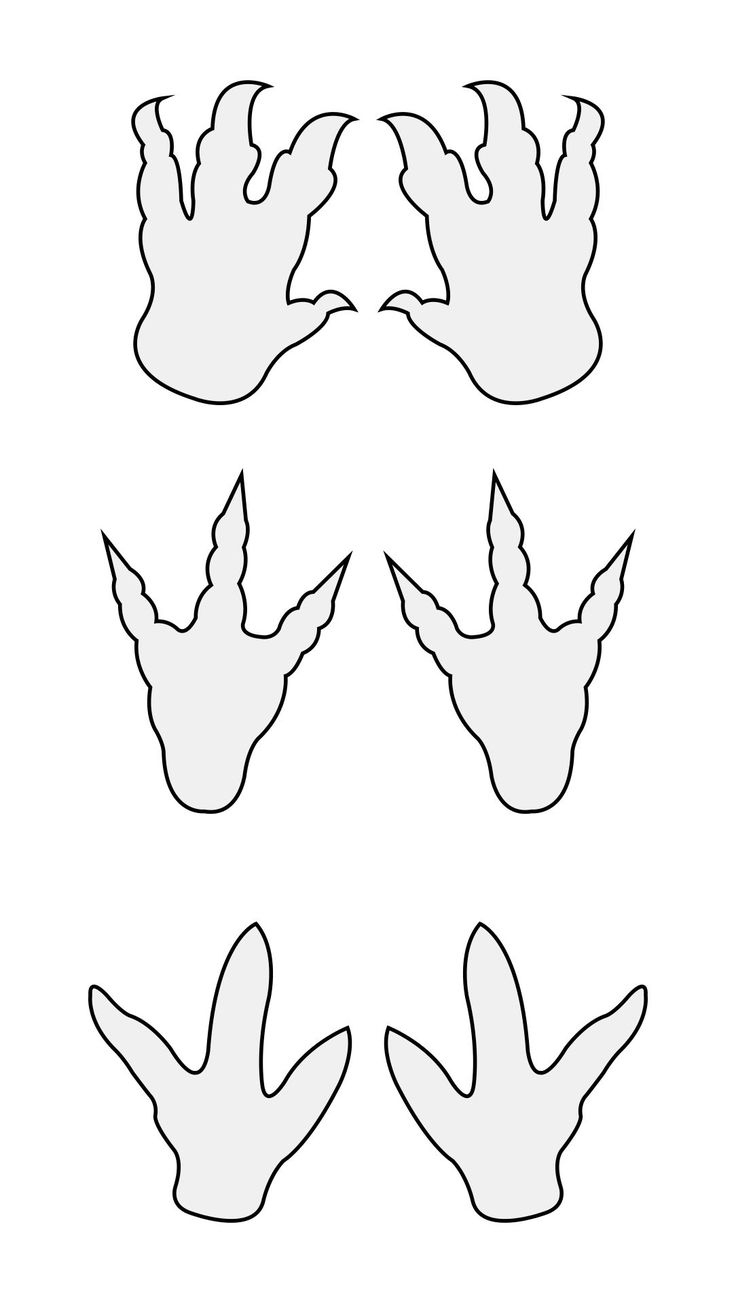Footprint Cut Out - 10 Free Pdf Printables | Printablee In 2025 inside Printable Dinasaur Foot Stencils