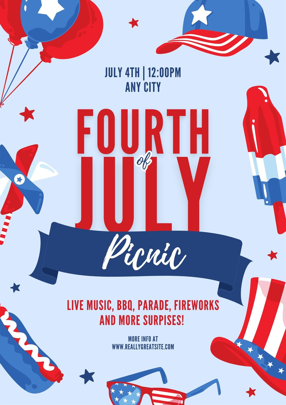Free And Customizable Fourth Of July Templates for Free Printable 4Th Of July Flyers