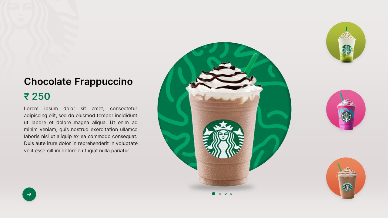 Free Animated Starbucks Powerpoint Template &amp;amp; Google Slides inside Starbucks Template Free
