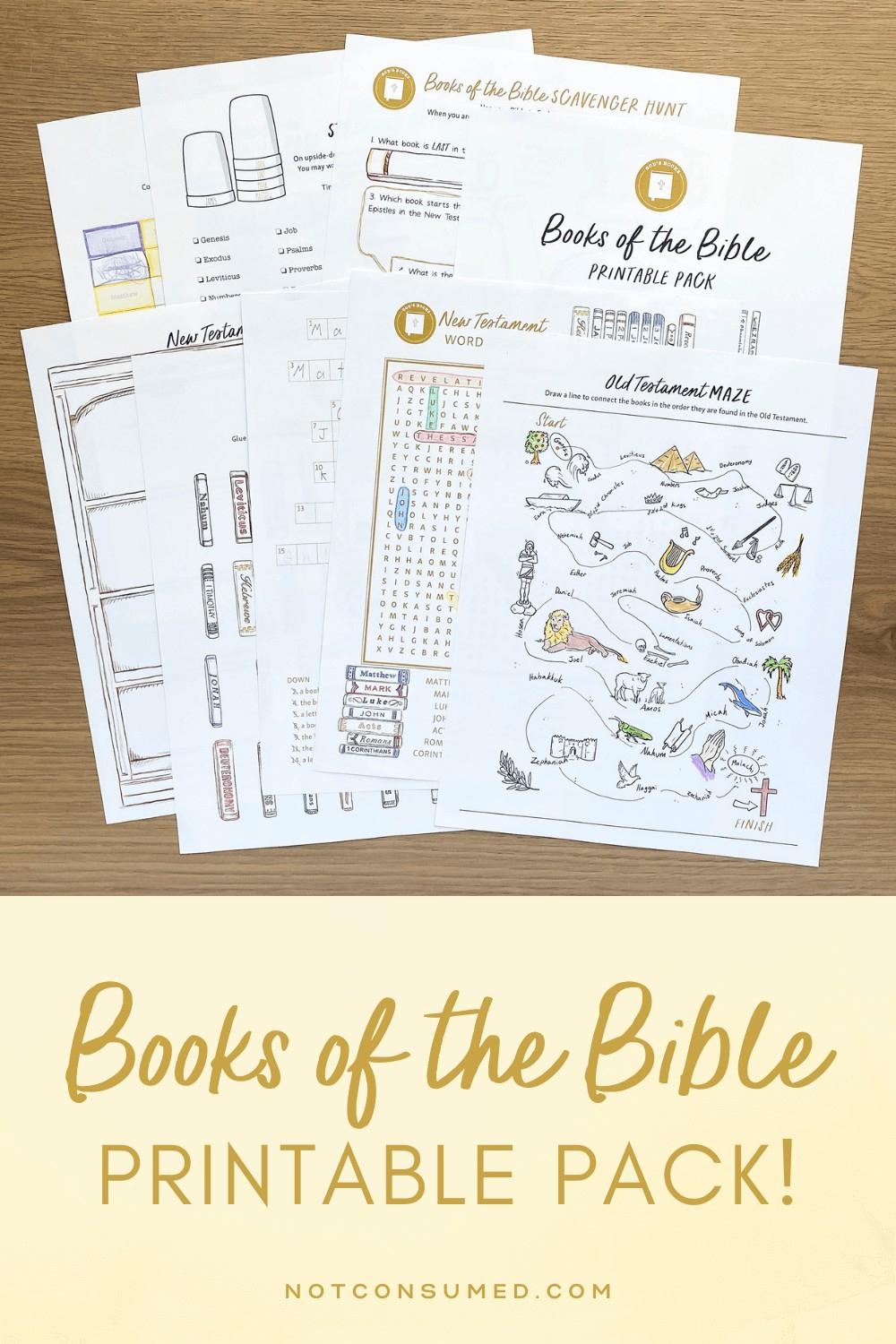 Free Books Of The Bible Printable: 7 Ways To Make Memorizing Fun! intended for Free Printable Books Of The Bible