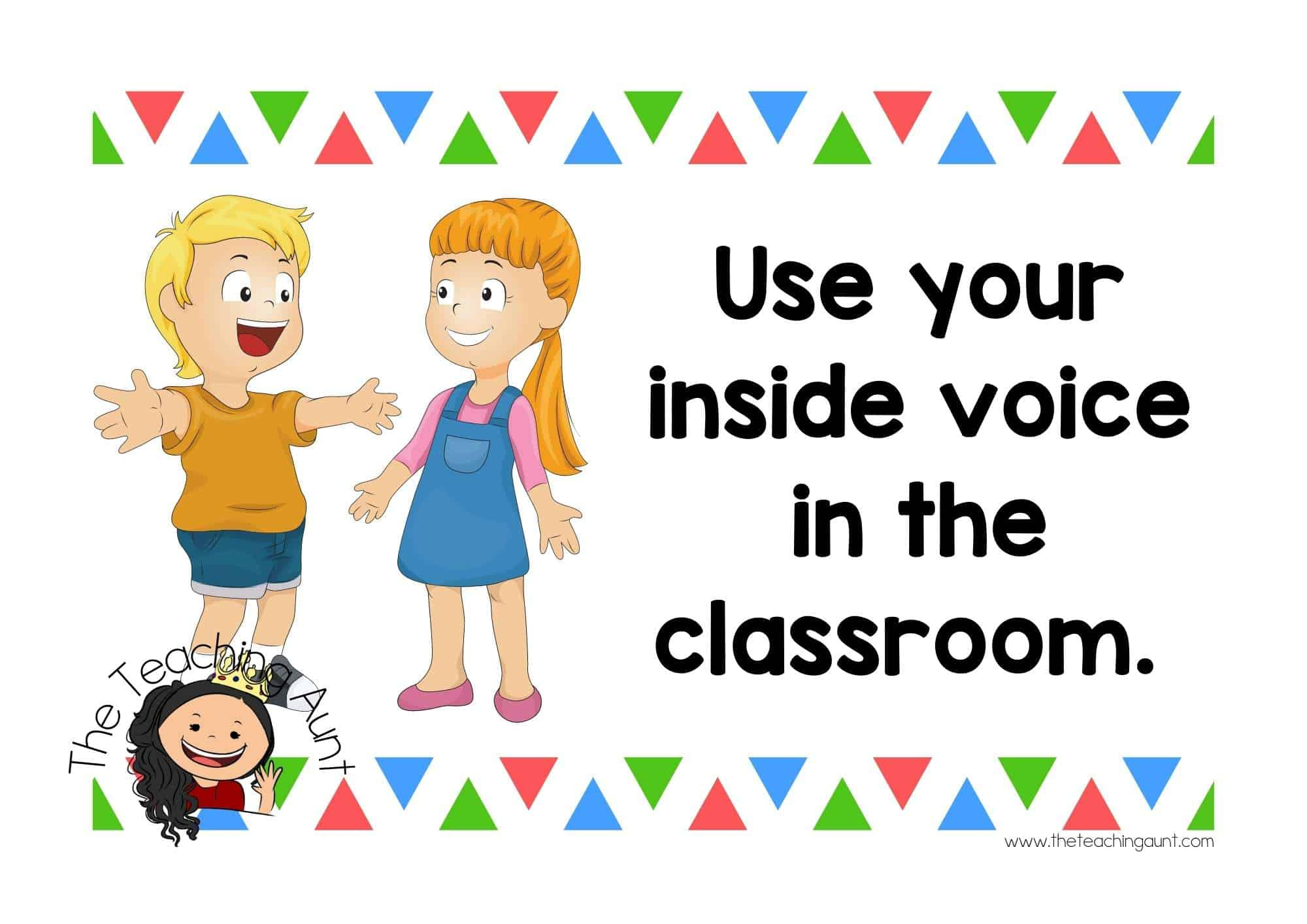 Free Classroom Rules Posters - The Teaching Aunt inside Preschool Classroom Rules Free Printables