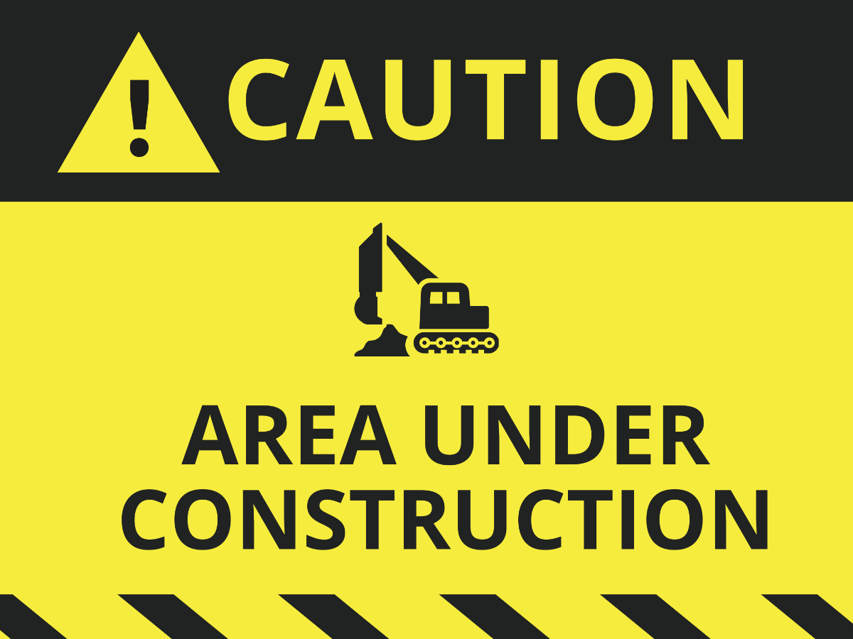 Free Construction Sign Templates, Editable And Printable in Free Printable Construction Signs