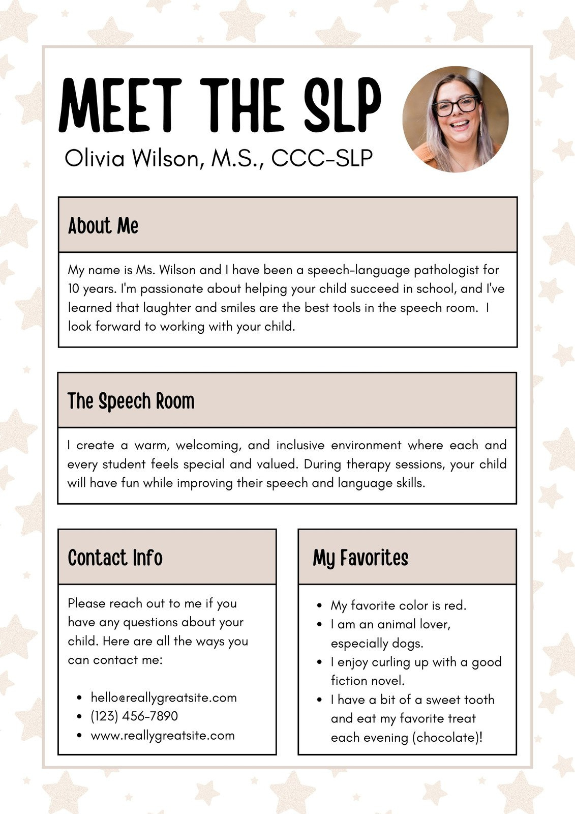 Free Custom Printable Meet The Student/Teacher Templates | Canva inside Teacher Bio Template Free