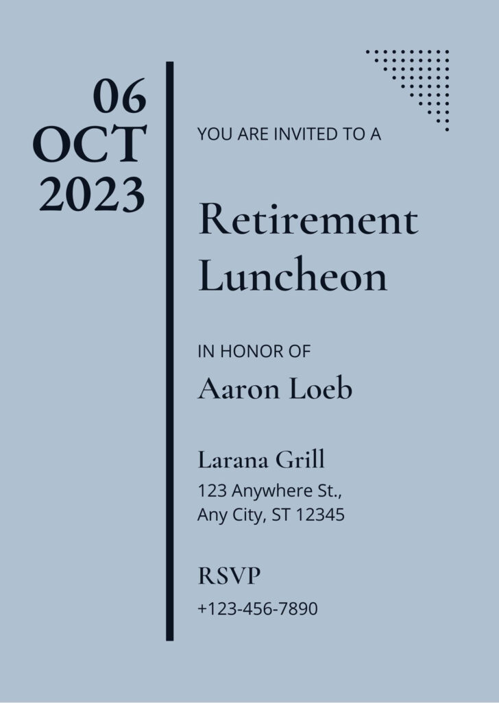 Retirement Program Templates Free
