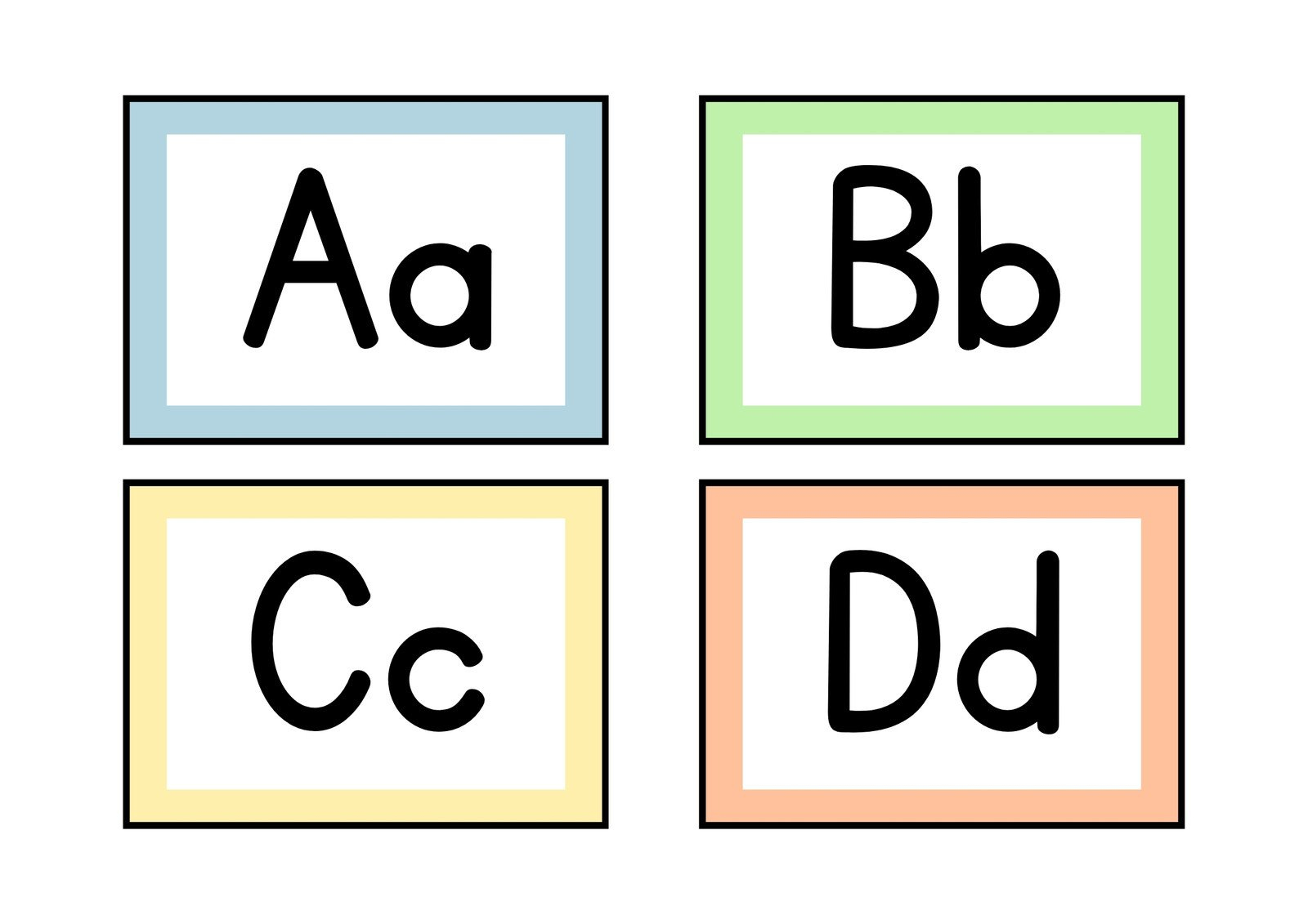 Free Customizable Alphabet Flashcard Templates | Canva pertaining to Free Printable Alphabet Flash Cards