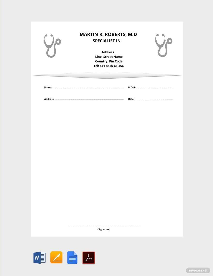 Free Doctor Prescription Templates To Edit Online throughout Free Medical Prescription Templates