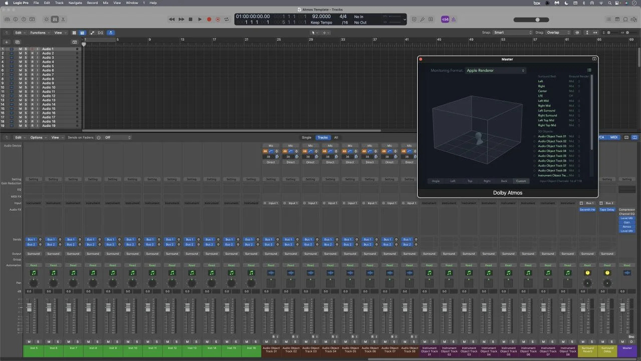 Free Dolby Atmos Template Sessions For Pro Tools, Nuendo And Logic pertaining to Free Pro Tools Templates