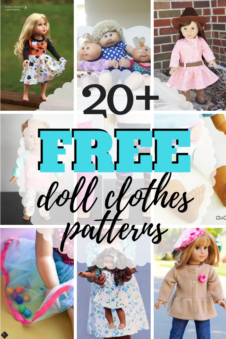 Free Doll Clothes Patterns - For All Types Of Dolls | Sew Simple Home regarding Free Printable 16 Inch Doll Clothes Patterns