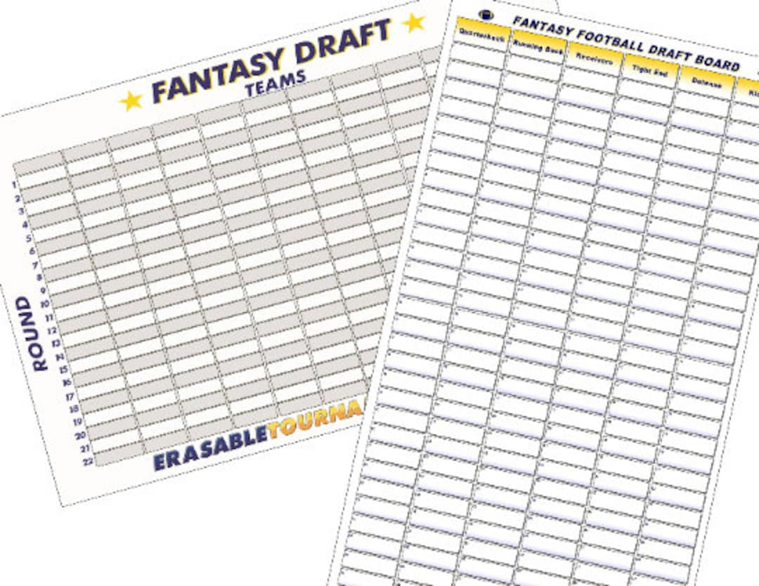Free Fantasy Football Draft Kit Sales (Midfield Magic 2025 Fantasy with regard to Free Printable Draft Board