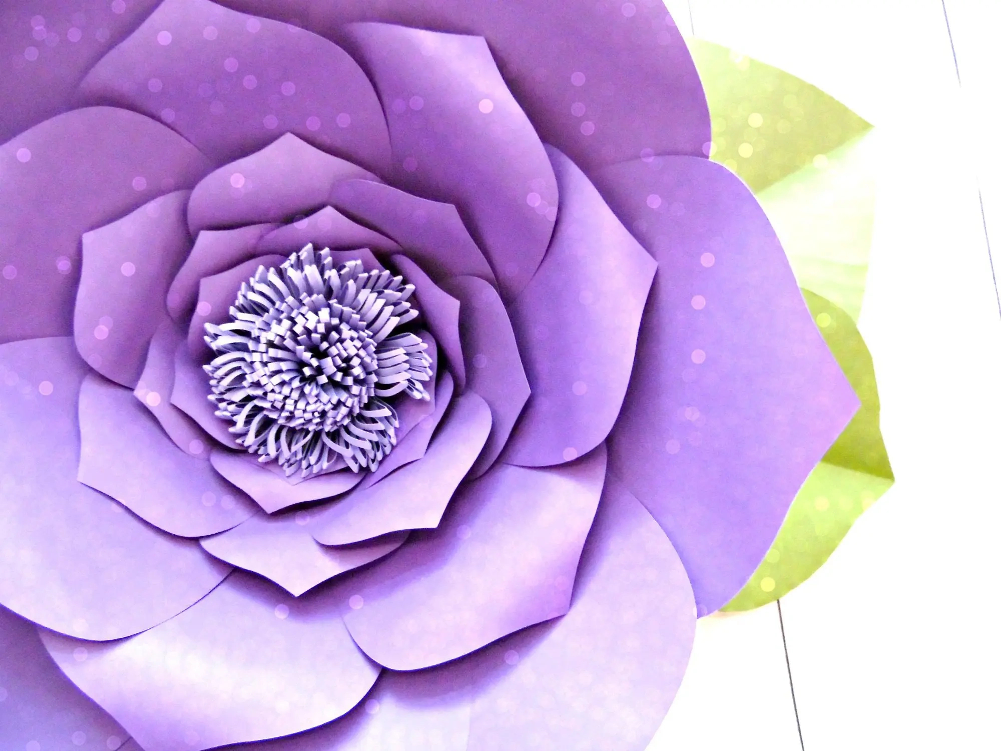 Free Flower Template: How To Make Large Paper Flowers in Free Printable Paper Flower Patterns