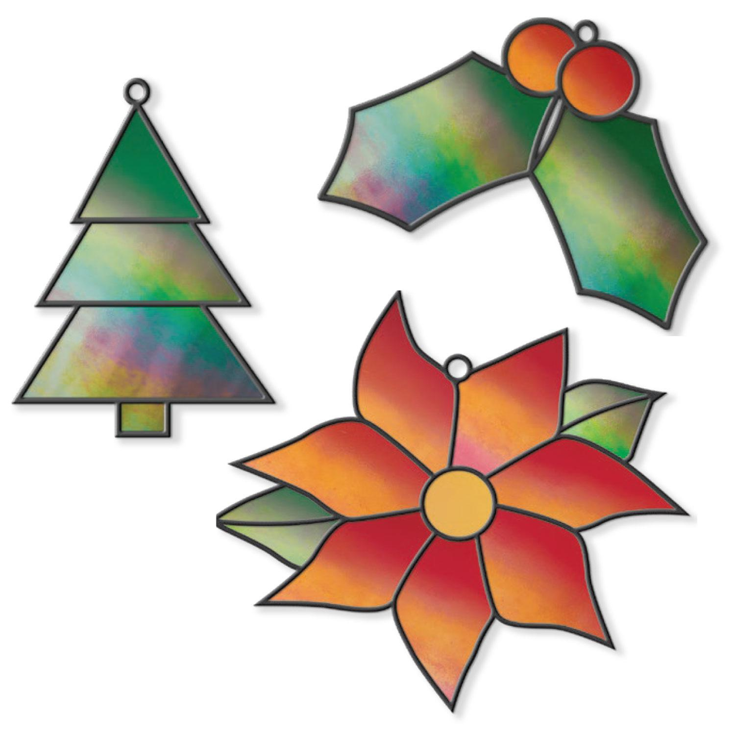 Free Holiday Shimmer Ornaments Pattern | Winter Delphi Glass regarding Free Printable Christmas Stained Glass Patterns