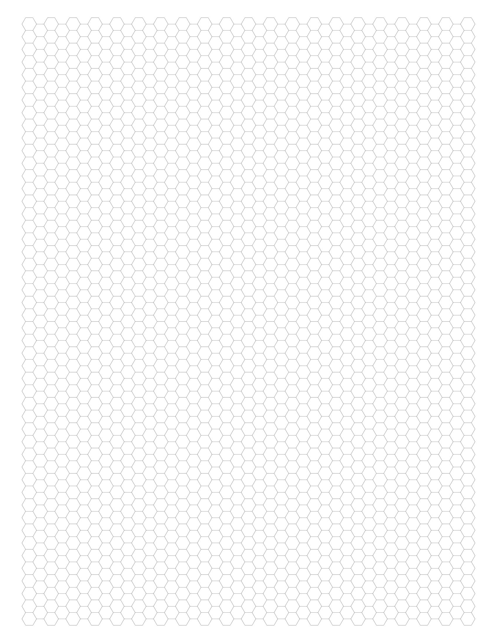 Free Online Graph Paper / Hexagonal with regard to Free Printable Hexagon Graph Paper