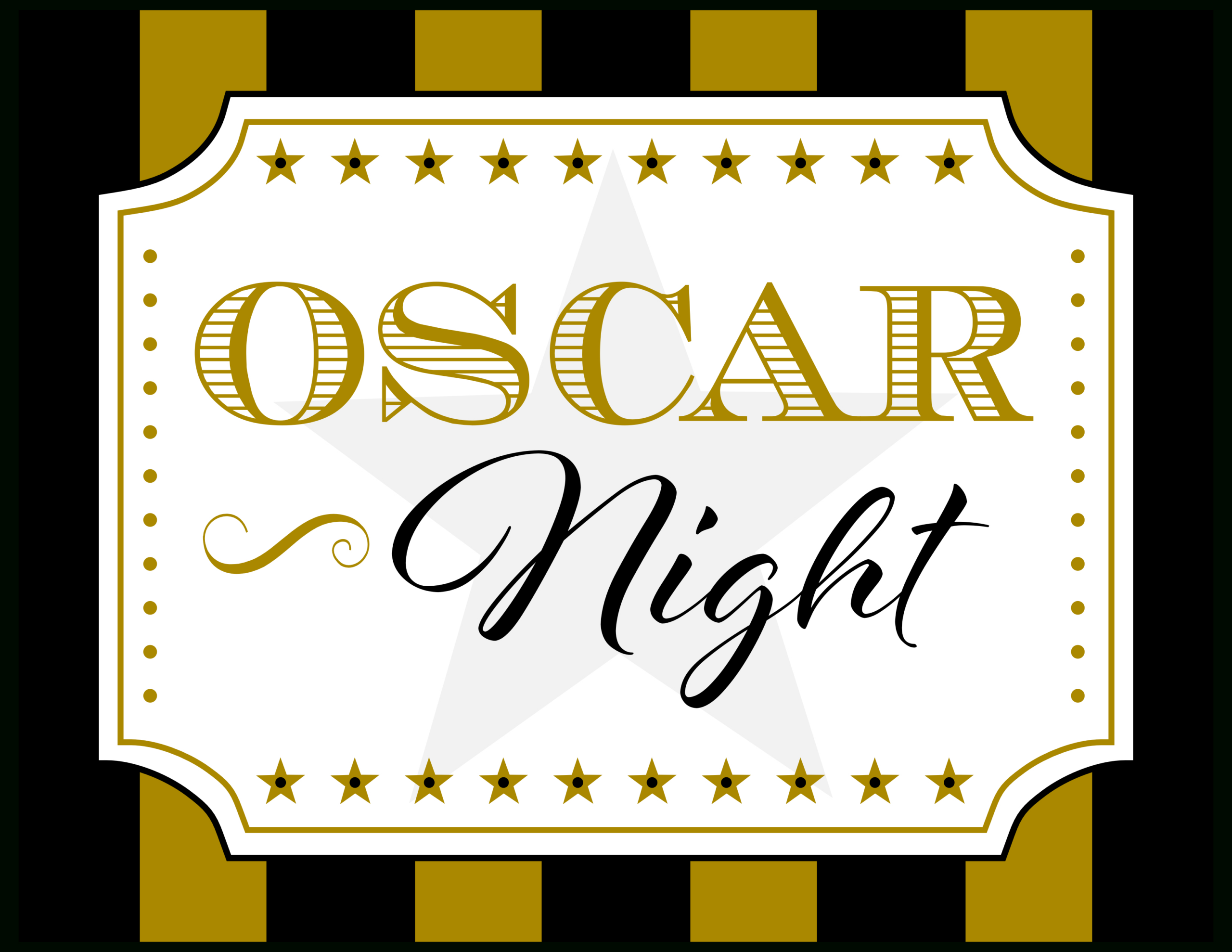Free Oscar Night Party Printables | Catch My Party with regard to Free Oscar Printables
