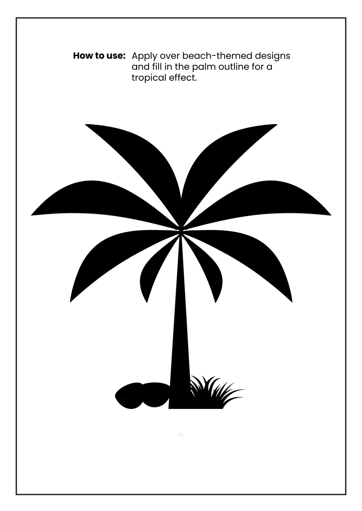 Free Palm Tree Stencil Template To Edit Online pertaining to Free Printable Palm Tree Stencils