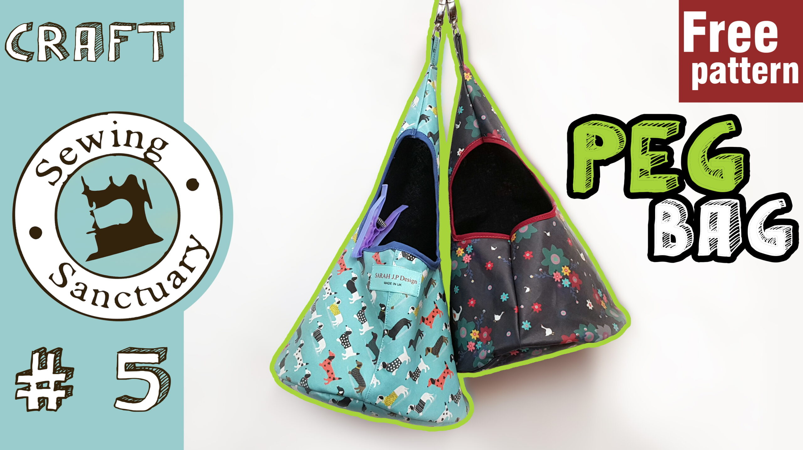 Free Peg Bag Downloadable Pattern - Sewing-Sanctuary pertaining to Free Printable Peg Bag Patterns
